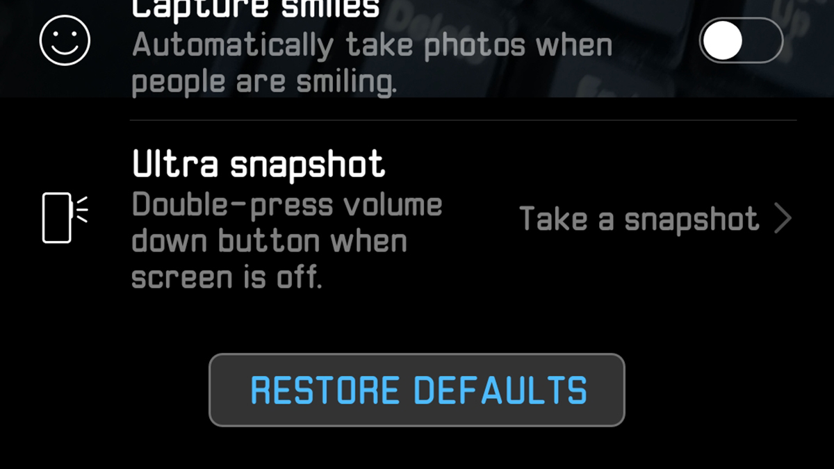 Huawei button options.